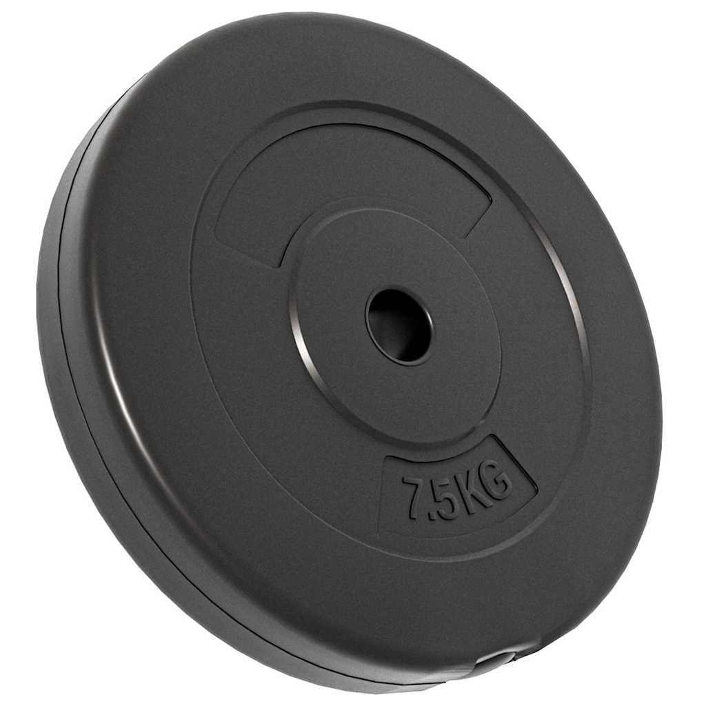 Zestaw obciążników do hantli 30 kg, 4 talerze 2 x 10 kg 2 x 5 kg, obciążniki do hantli z powłoką z tworzywa sztucznego, przyjazne dla podłoża do drążków 2,5 cm