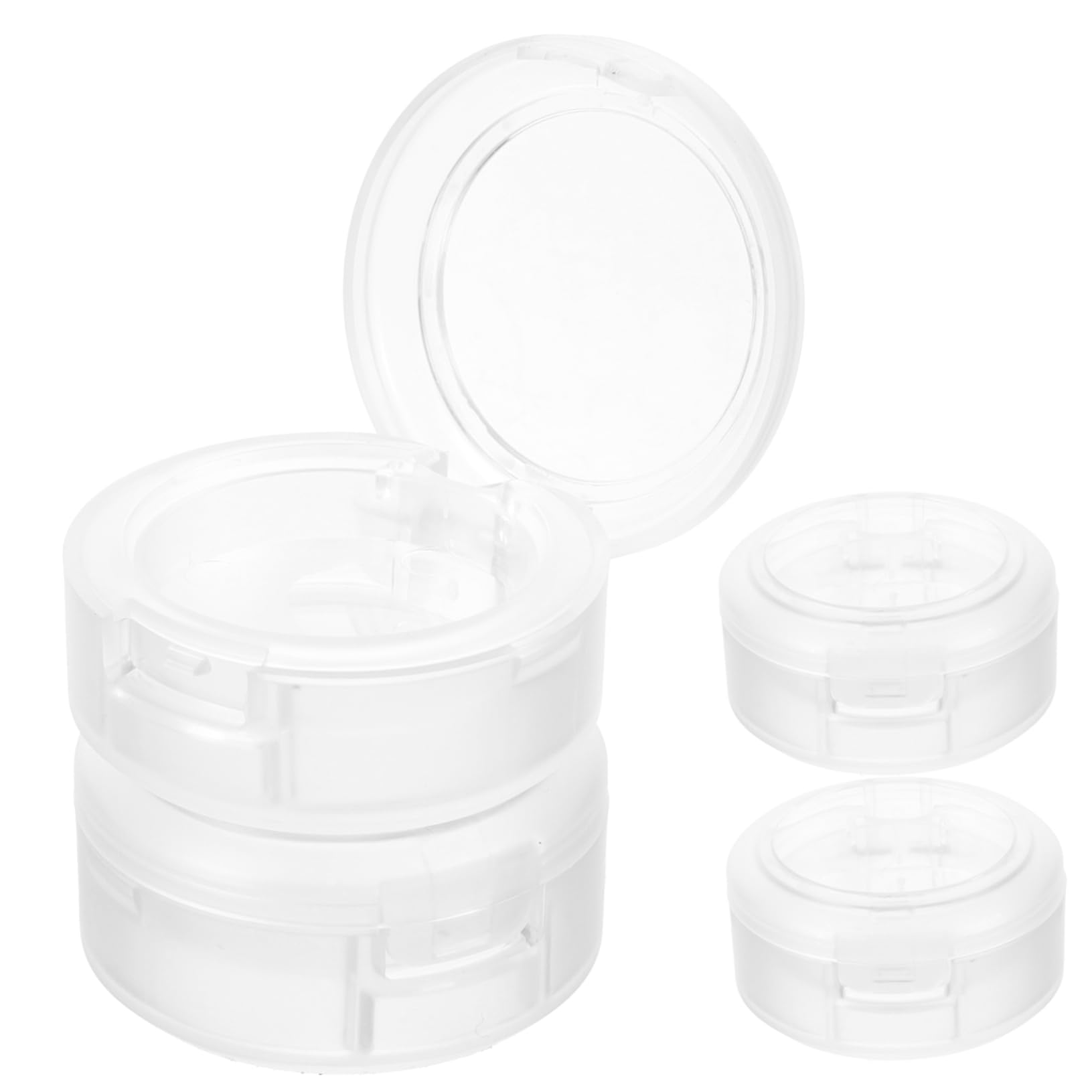 Healeved Empty Palette for Makeup 4pcs Eyeshadow Pans Blush Case for Women Mini Makeup Tins