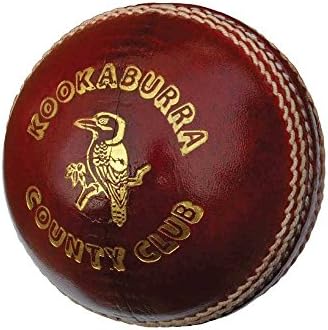 Kookaburra County Club Cricket Ball, Red - Mens, Youths and Womens