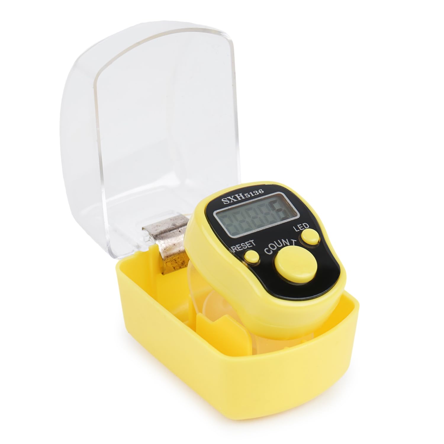 Aim Emporium Manual Digital Hand Tally Counter/Finger Counter with Led Light Color Yellow.