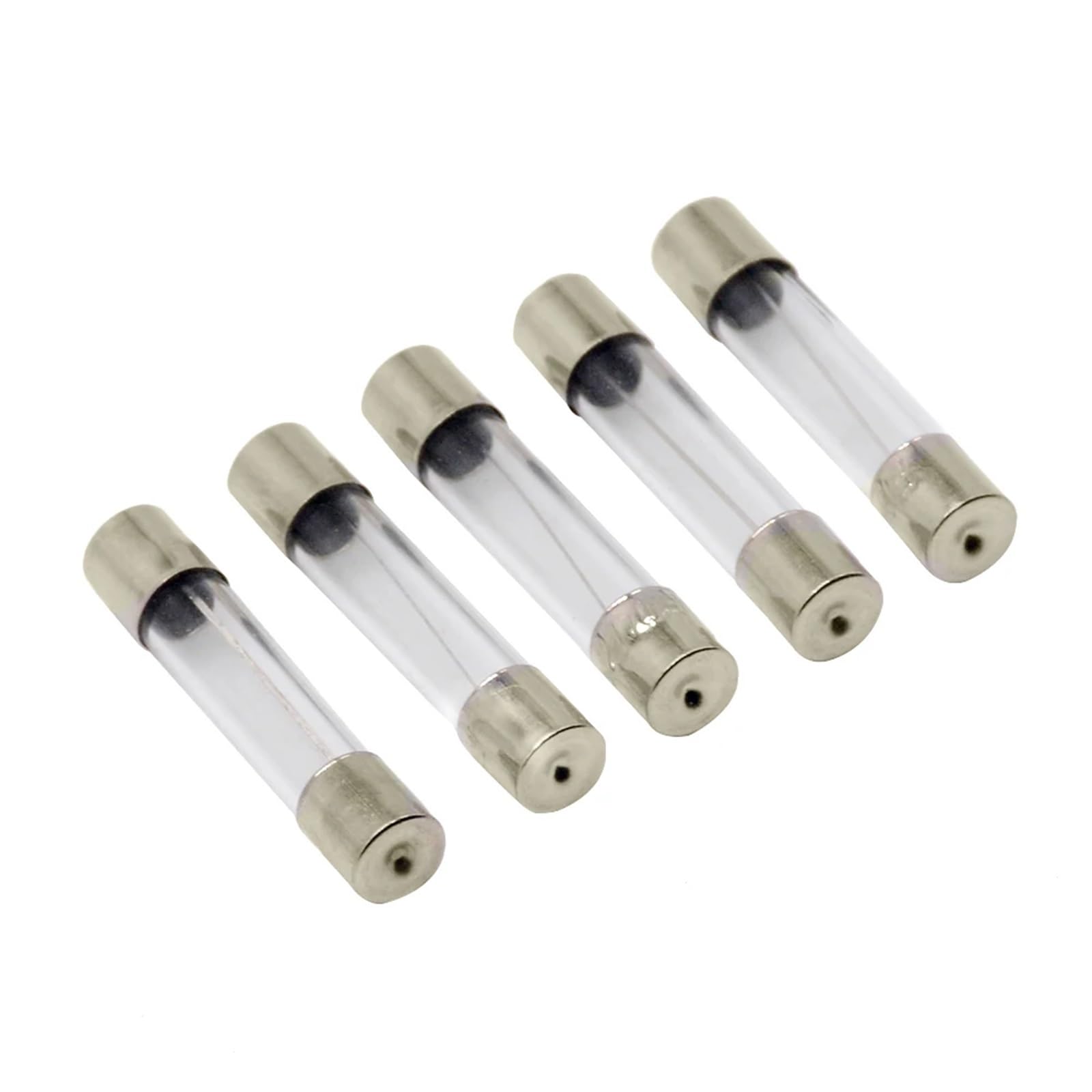 Szybkodmuchiwane bezpieczniki szklane, 6 x 30 mm, 250 V, 0,5, 1, 2, 3, 4, 6, 8, 10, 15, 20, 25, 30 A, sztuk/zestaw (5A)