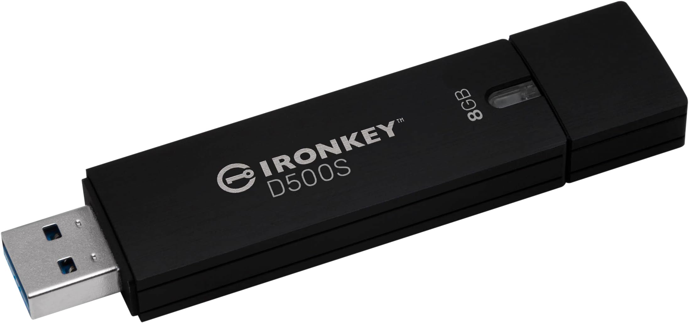 Kingston IronKey D500S hardware-encrypted USB flash drive 8GB FIPS 140-3 Lvl 3 (Pending) AES-256 - IKD500S/8GB