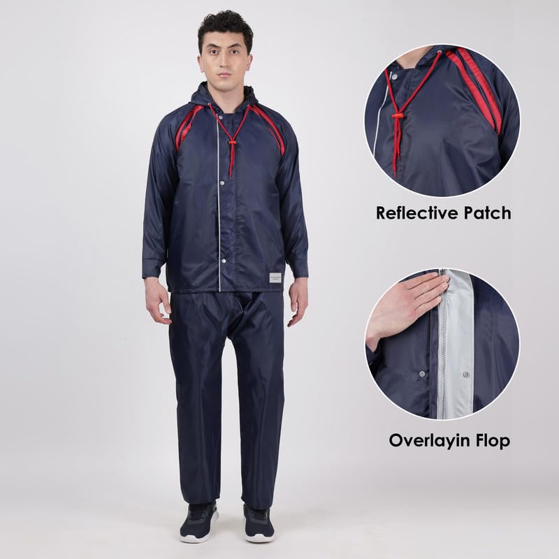 Image of Indian Terrain Men's Rain Coat with Pant waterproof and heavy duty
