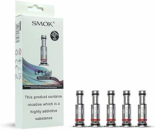 SMOK LP1 Meshed 0.8ohm Replacement Coils Pack of 5 Works With Novo 4 Kit, Novo 4 Mini Kit, Nfix Pro Kit No Nicotine