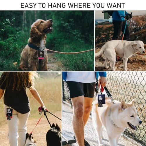 Oxford-Stoff Kotbeutelspender für Hunde, 2 Stück Hundekotbeutelspender, Wasserdicht Pet Poop Tasche Halter, geeignet für Hundespaziergänge, Wandern und Laufen hundekotbeutelspender