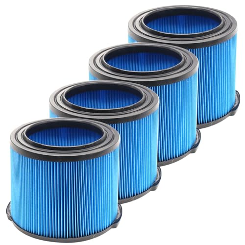 Image of 4 Pack VF3500 Replacement Filter for Ridgid Wet Dry Vac VF3500, WD3050, WD4070, WD4080, WD4522, 4000RV, 4500RV filters 3-4.5 Gallon Vacuums