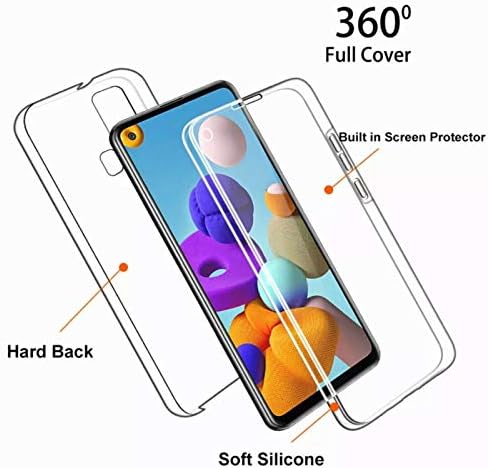 Shreeji For Samsung Galaxy A71 Case Transparent Full Body Crystal Clear Front and Back 360 Degree Protective Cover for Galaxy A71 Phone (Clear)