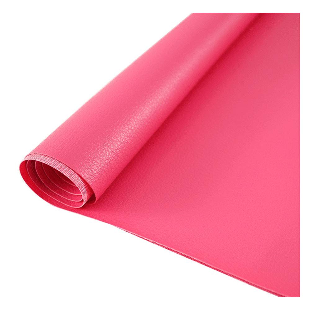 Similicuir rose rouge épais et résistant 1.38x4m pour loisirs créatifs
