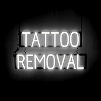 Vista 17 de SpellBrite Letrero de tatuaje y perforación para salones de tatuajes Señales relacionadas con tatuajes y piercings con aspecto de neón, luz LED