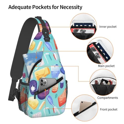Mochila pequeña tipo bandolera para senderismo unisex miniatura 4