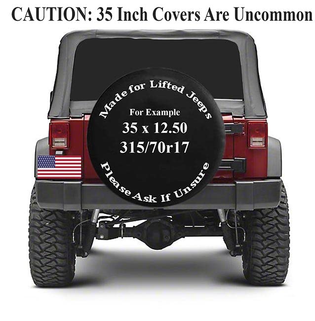 Spare Tire Cover - Tire Accessories for SUV's, Campers, RV's, Trucks, and More | Adopt Paw Print Dog Black 29 Inch