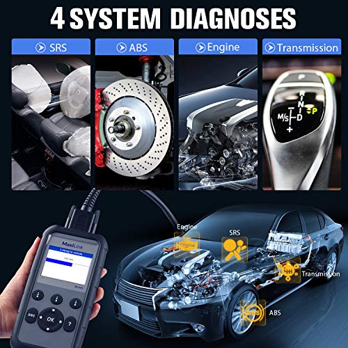 2026 New Autel ML629 OBD2 Scanner, ABS SRS Engine Transmission Diagnostic Scan Tool, Mechanic Full OBDII Code Reader w/D - Additional View