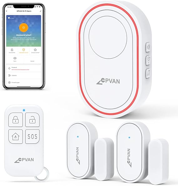 CPVAN Home Security System, WiFi Smart Door Window Alarm