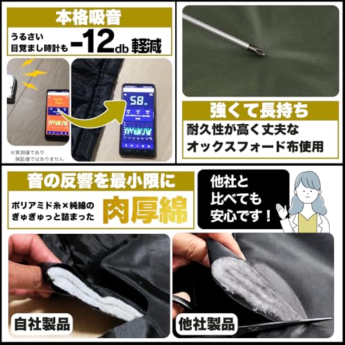 A.morpa 吸音材 壁 好きな時にいつでも快適空間 遮音シート 丈122cmx幅122cm の商品画像 2