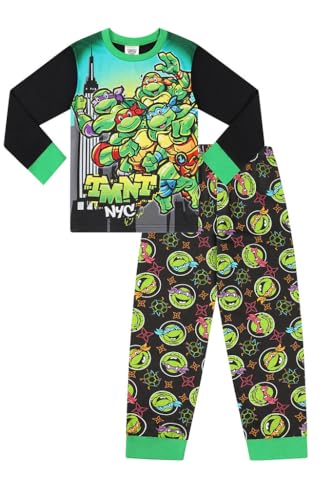 TEENAGE MUTANT NINJA Turtles Pigiama lungo per bambini e bambine, Verde, 4-5 Years TEENAGE MUTANT NINJA Turtles Pigiama lungo per bambini e bambine, Verde, 4-5 Years