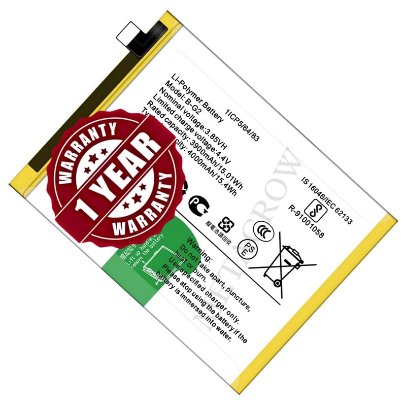 Image of Original B-G2 Battery Compatible for Vivo V15 (Vivo 1819) - (4000mAh) - 1 Year Warranty JK1