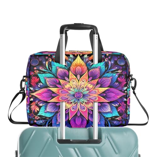 Bolsa laptop Mandala Bohemia 15.6 pulgadas colorida miniatura 7