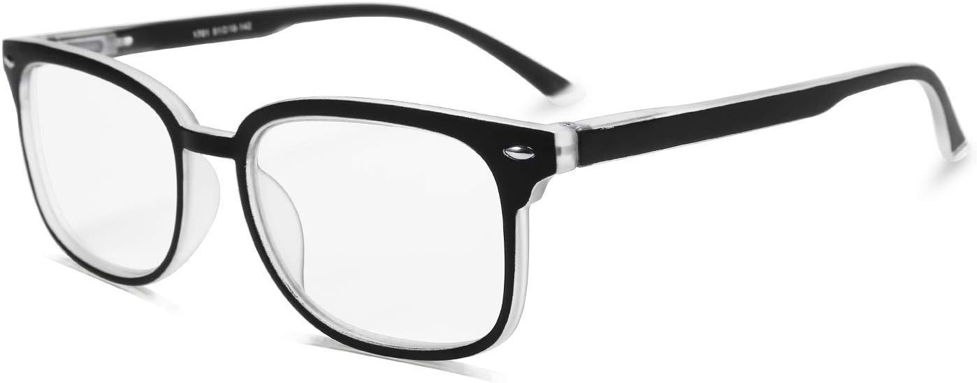 FEISEDY Progressive Multifocal Reading Glasses Blue Light Blocking Reader Glasses TR90 Frame Women Men B2497