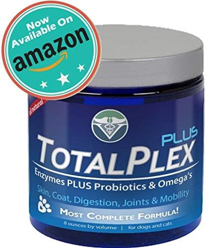 Advanced Probiotics & Omega’s for Doggie Tummy & Digestive Issues - TotalPlex PLUS Relief of Dog Diarrhea, Digestive Problems, Constant Scratching, and Immune System Improvement. 100% Guaranteed!