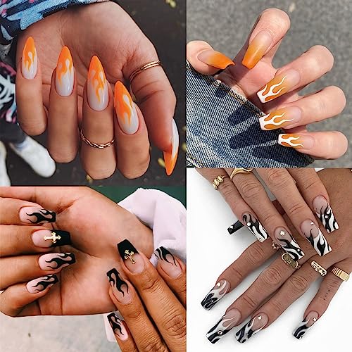 2 peças de tamanho grande placas de estampagem de imagem de arte de unhas, padrão de coração de fogo