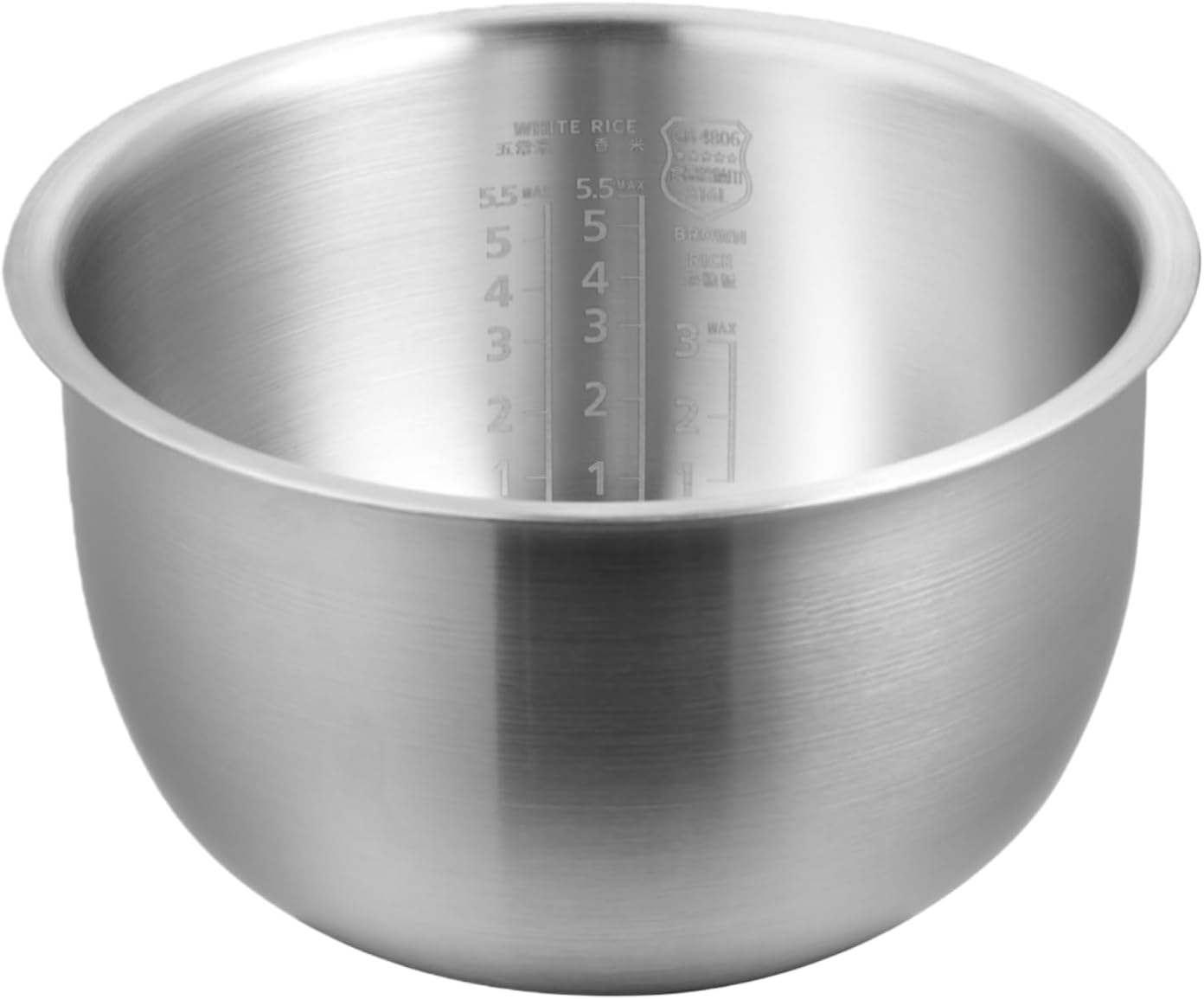 3L Stainless Steel Inner Pot Compatible with Zojirushi NS-YSH10C Rice Cooker – Replacement Bowl for B333/B337, Food-Grade Steel, Non-Coated, Easy to Clean