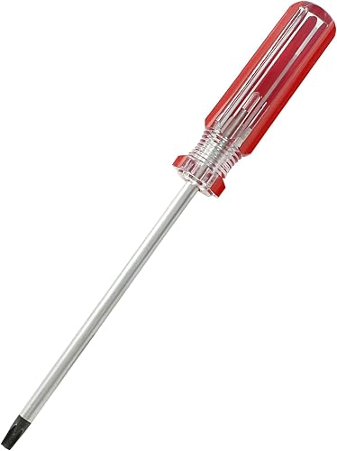 T25 Torx Screwdriver 100mm(4 Inch) Long Magnetic Tip | 6 Point Star Screwdriver for Game Controllers, Electronics Device Toy Repair, Red Non-Slip Handle