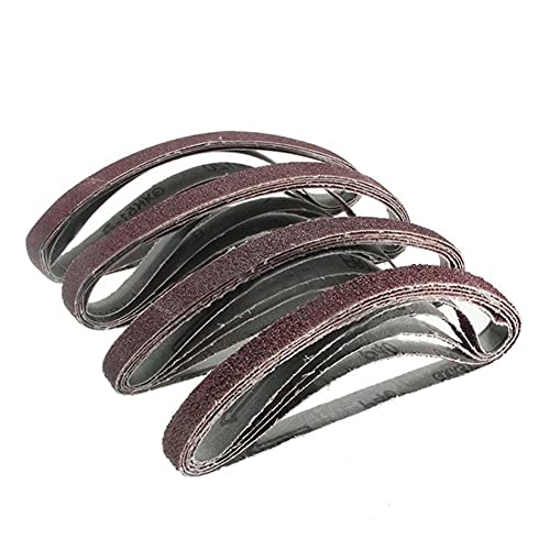 Cinturones de lijado de grano 40 a 240 para pulir con banda de 13x457 mm, pack de 60 piezas