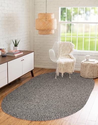 RRI Home Decor Seasons SE85 Fall Charcoal 5' x 8'