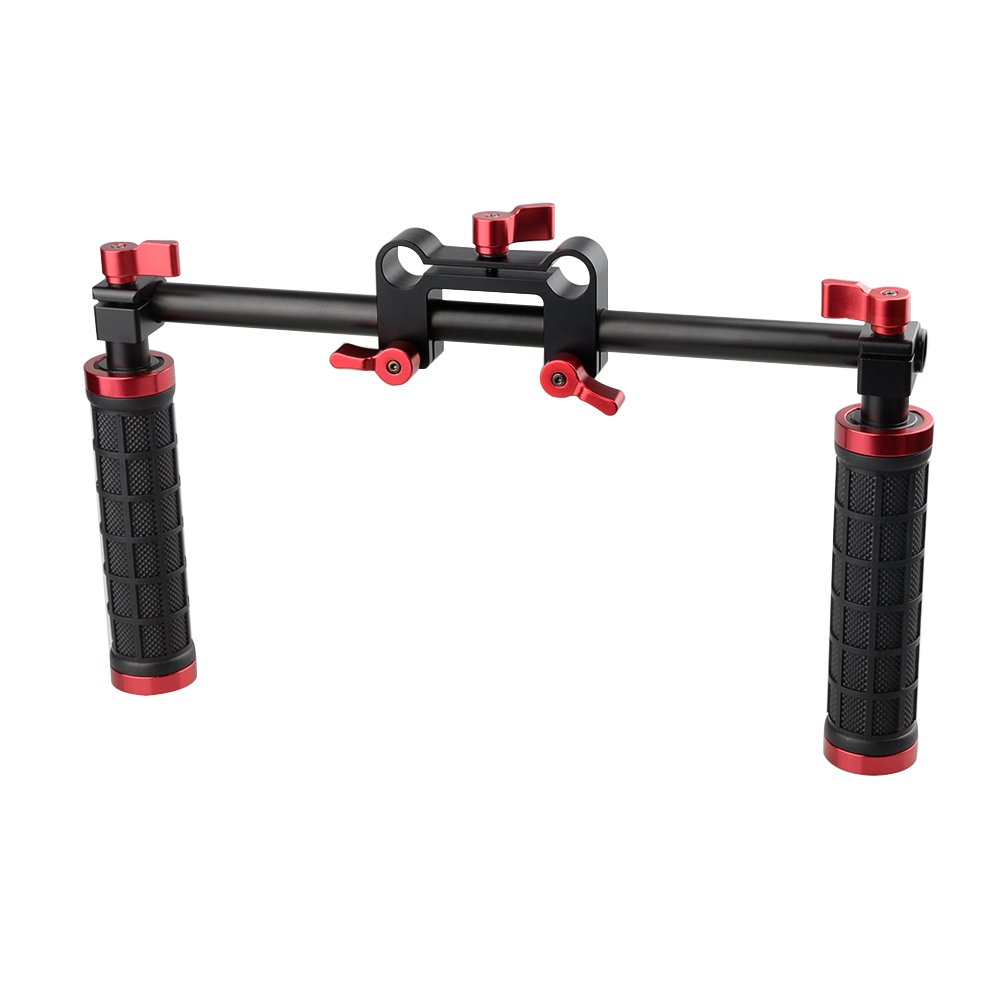 CAMVATE Cámara Mano Grips Manillar Apoyo Kit para DSLR Cámara Videocámara Hombro Rig