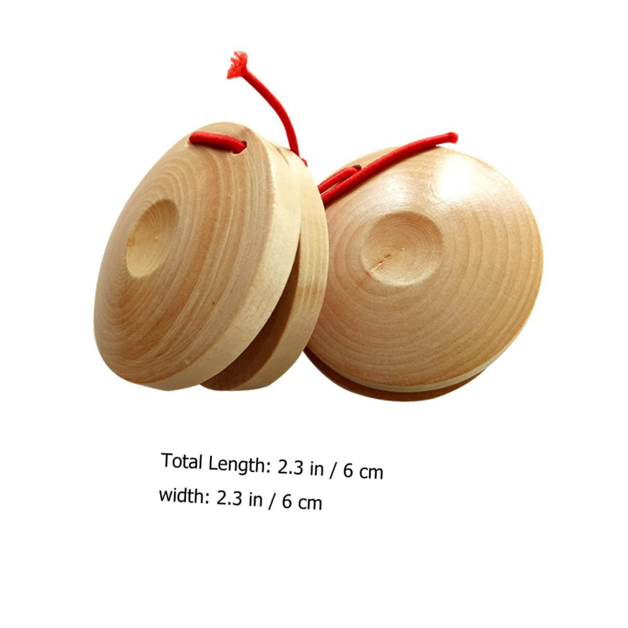 Castagnettes Espagnoles en Bois 12 Pièces, Instrument de Percussion