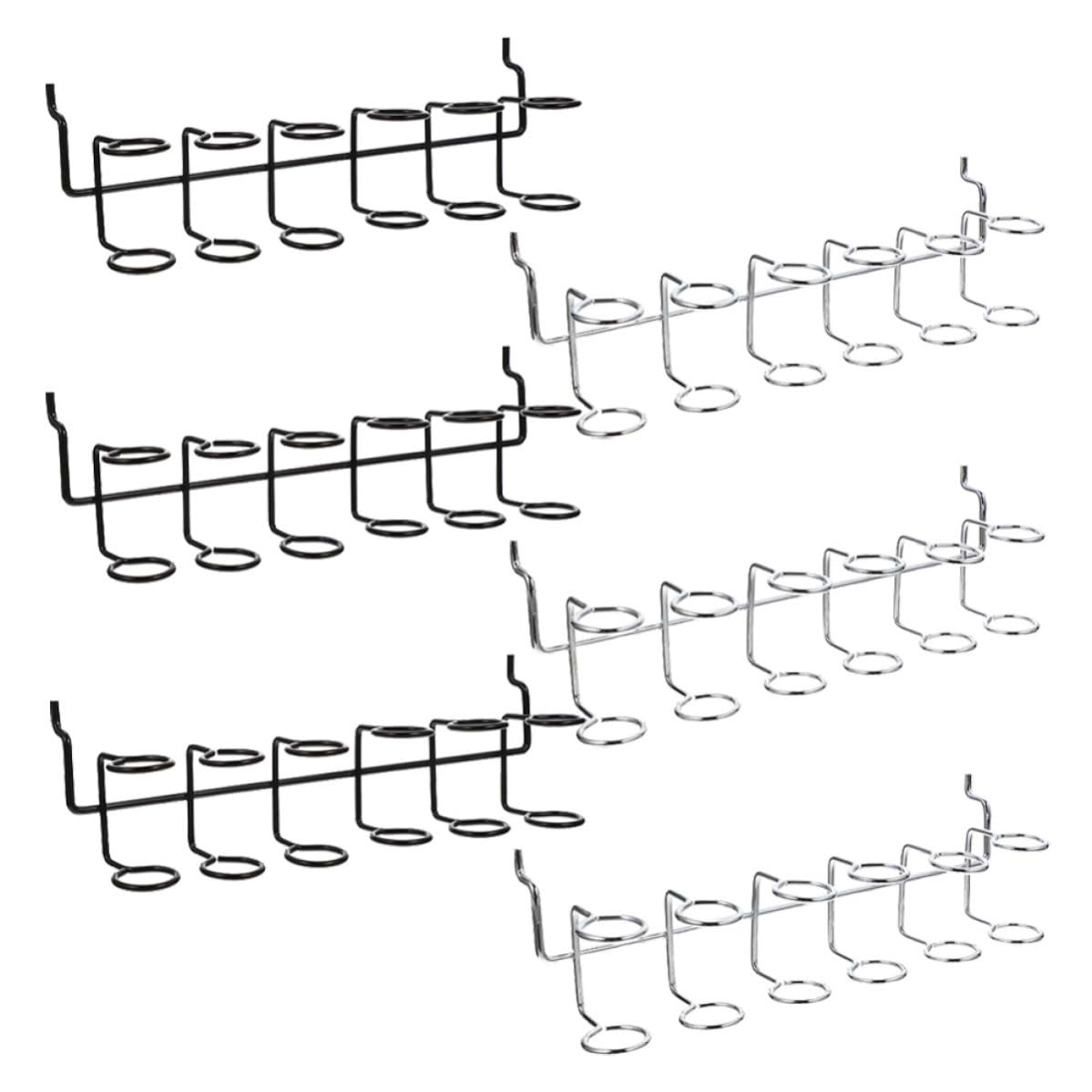 Support porte-tournevis mural pratique 6pcs en acier inoxydable pour atelier