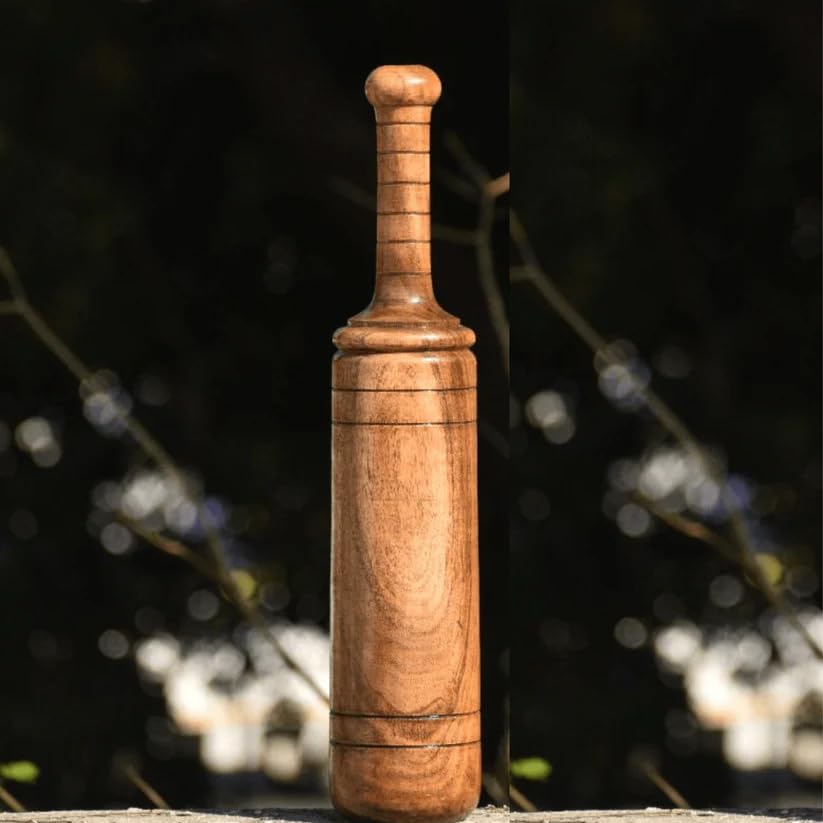 Image of USC Wooden Indian Club, Ring Design Mugdar, Handcrafted Training and Exercise Fitness Equipment (2, Kilograms)