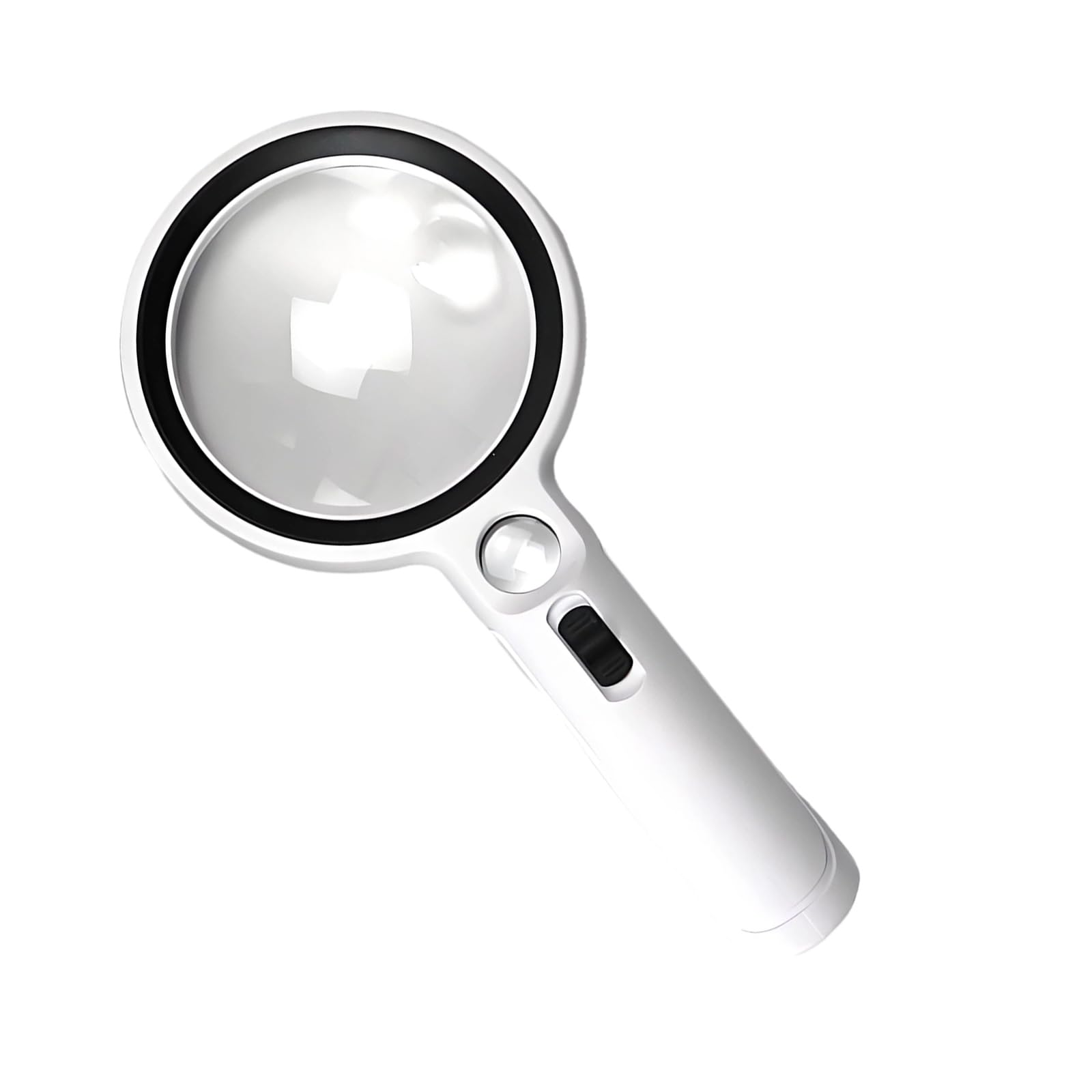 Magnifier Glass Lens 10X / 20X / 45X Portable Eye Loupe Handheld Inspection Magnifier with LED Light for Senior Reading Lens Enlarger