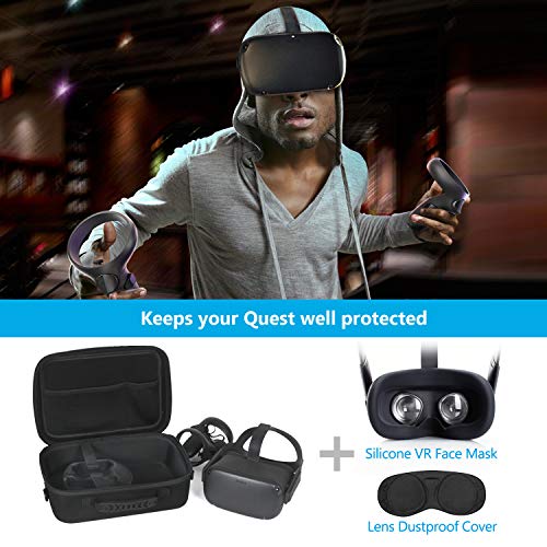 JSVER Tasche Für Oculus Quest,Tragetasche Etui Für 3D VR Virtual Reality Headset/Oculus Quest Eva Hart VR Gaming Gamepad Fernbedienung Reisetasche - Image 8