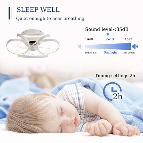Ventilateur de plafond avec eclairage LED et telecommande reversible - 6