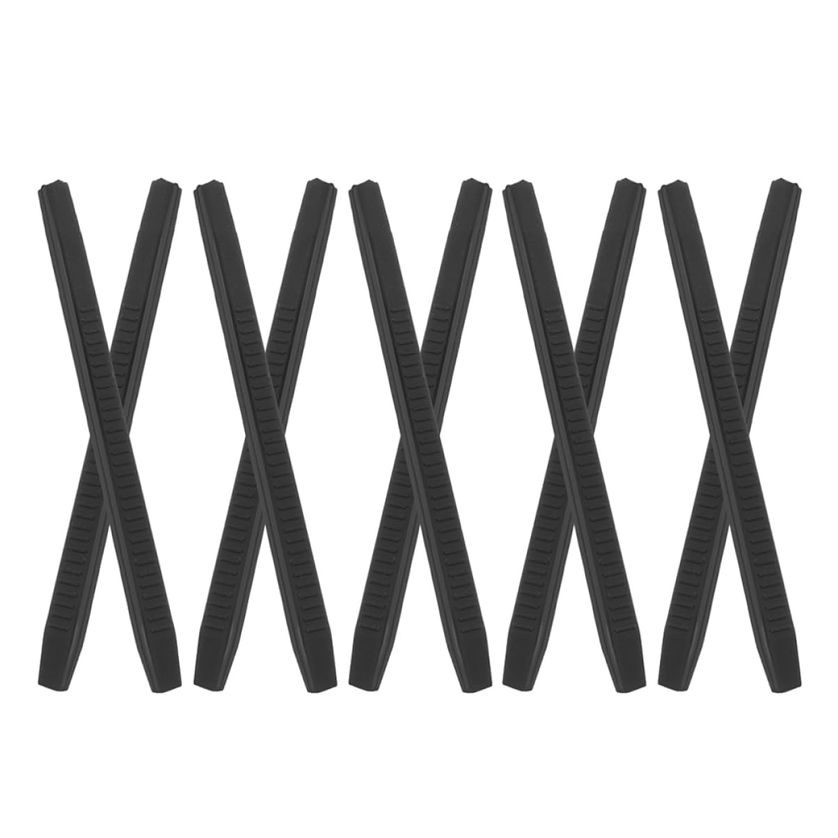 WOONEKY 10 Pairs Spectacle Temples Round Reading Glasses Aunglasses Eye Glasses Ear Clips Glasses Rack Eyeglasses Holder Fixer Sunglasses Round Circle Sunglasses Eyeglass Frames Black PC