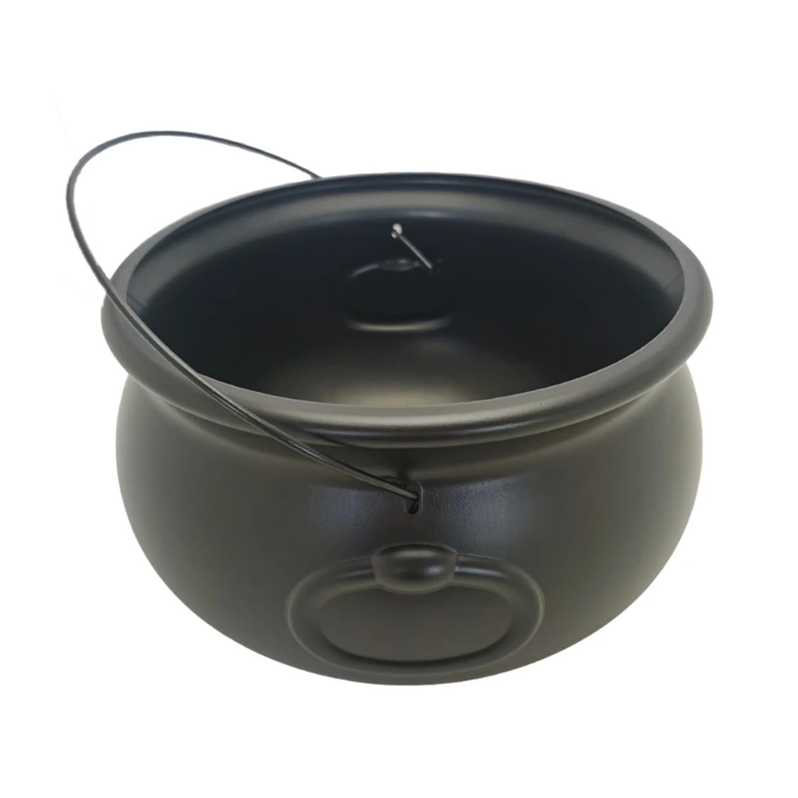 SZAJDSNMURB Black Plastic Cauldron Kettle Candy Bowl, 32cm 12Inch