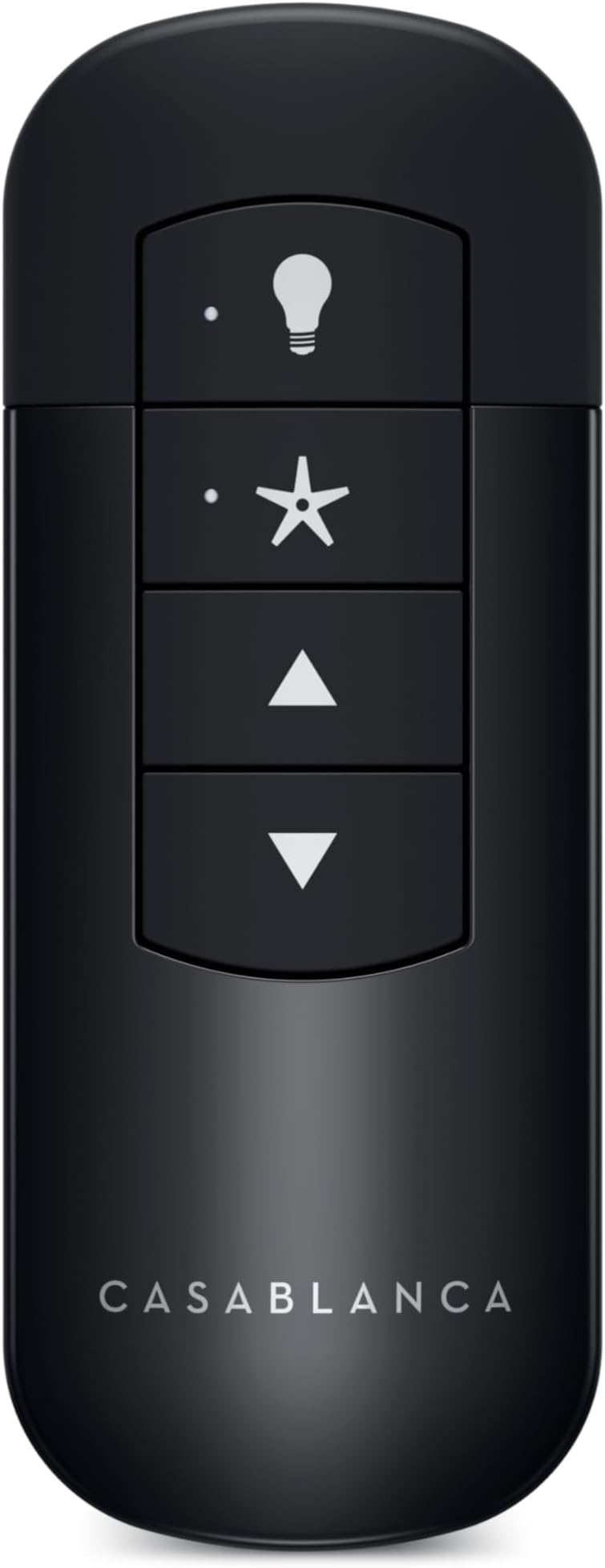 Handheld Remote Control - Casablanca & Hunter Ceiling Fan Remote Replacement, Controls 4 Speeds & Full Range Light Dimming, Wireless, Includes Wall Mount Holder - 99198, Black