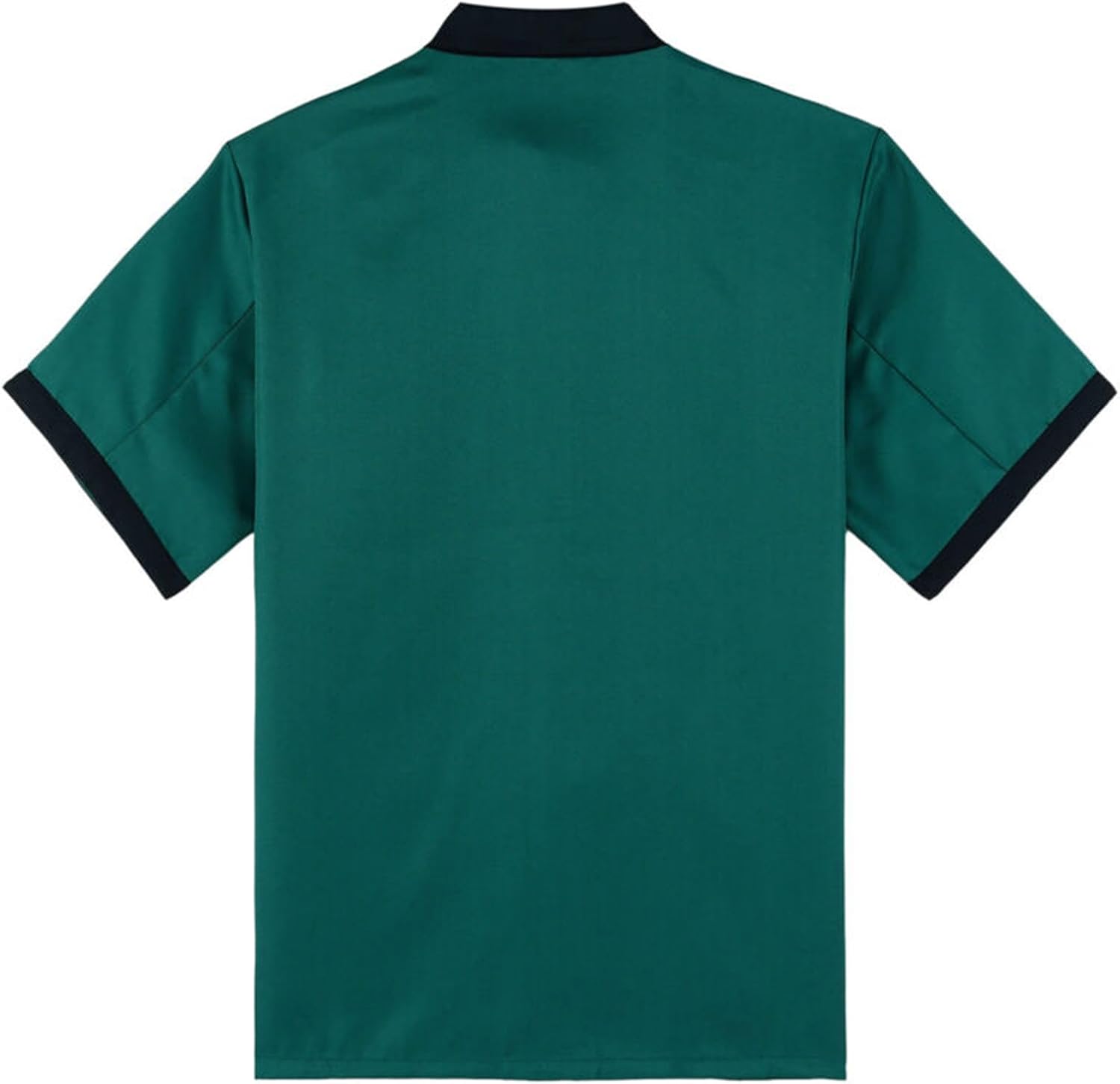 Chef Coat Metal Buckles Chef Jacket Double-Breasted Short Sleeve Chef Shirt Convenient for Working Uniform, M-3XL