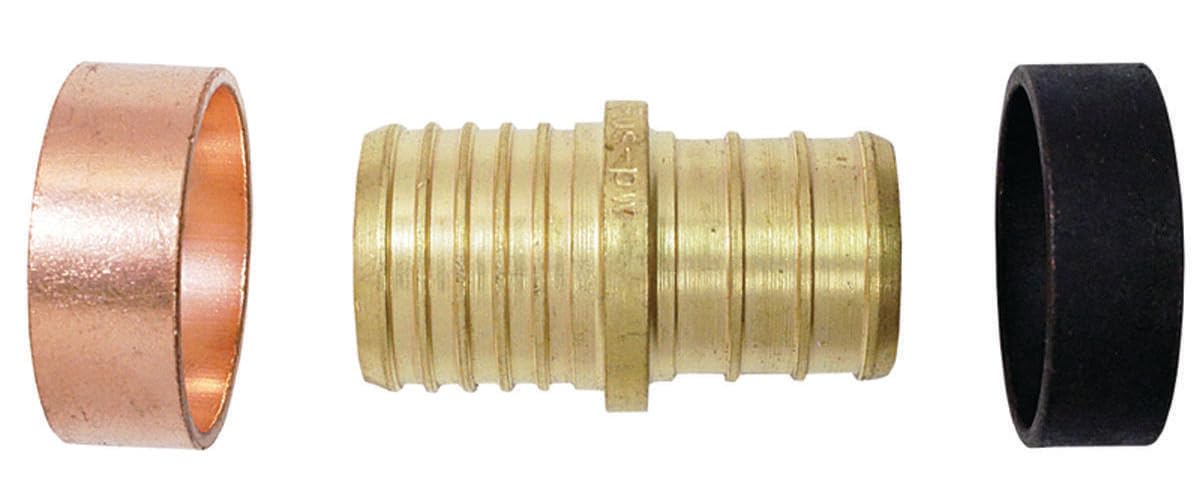 Apollo Valves Apxbc3434 Poly B X Pex Coupling, Brass, 3/4