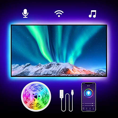 TV LED Backlight, Nitebird 9.2Ft Smart LED Strip Lights Works with Alexa Google