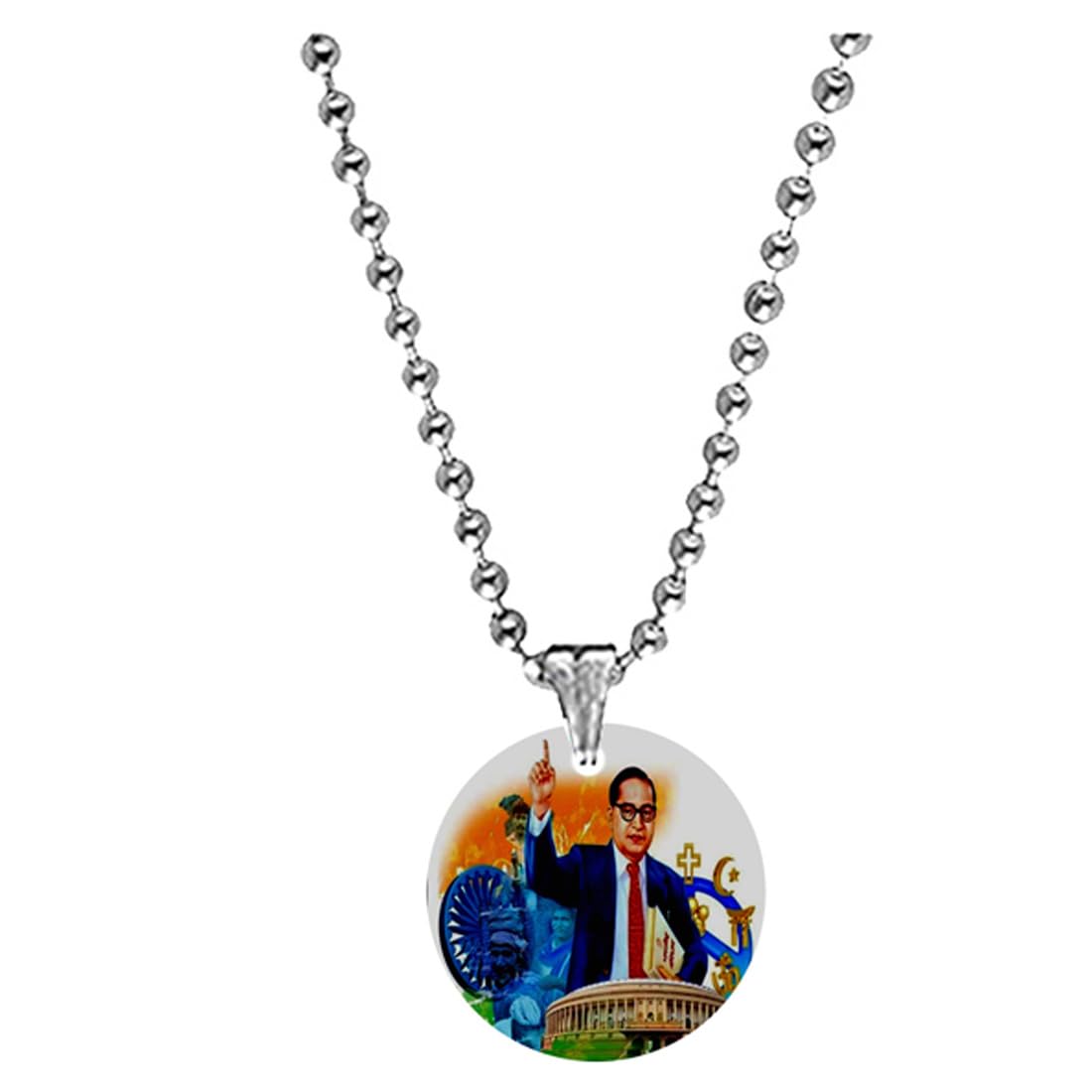 Constitution Architect Dr. Ambedkar Bead Chain Acrylic Pendant for Men Women Inspirational Acrylic Charm Equality Justice Tribute Cultural Gift-image-32