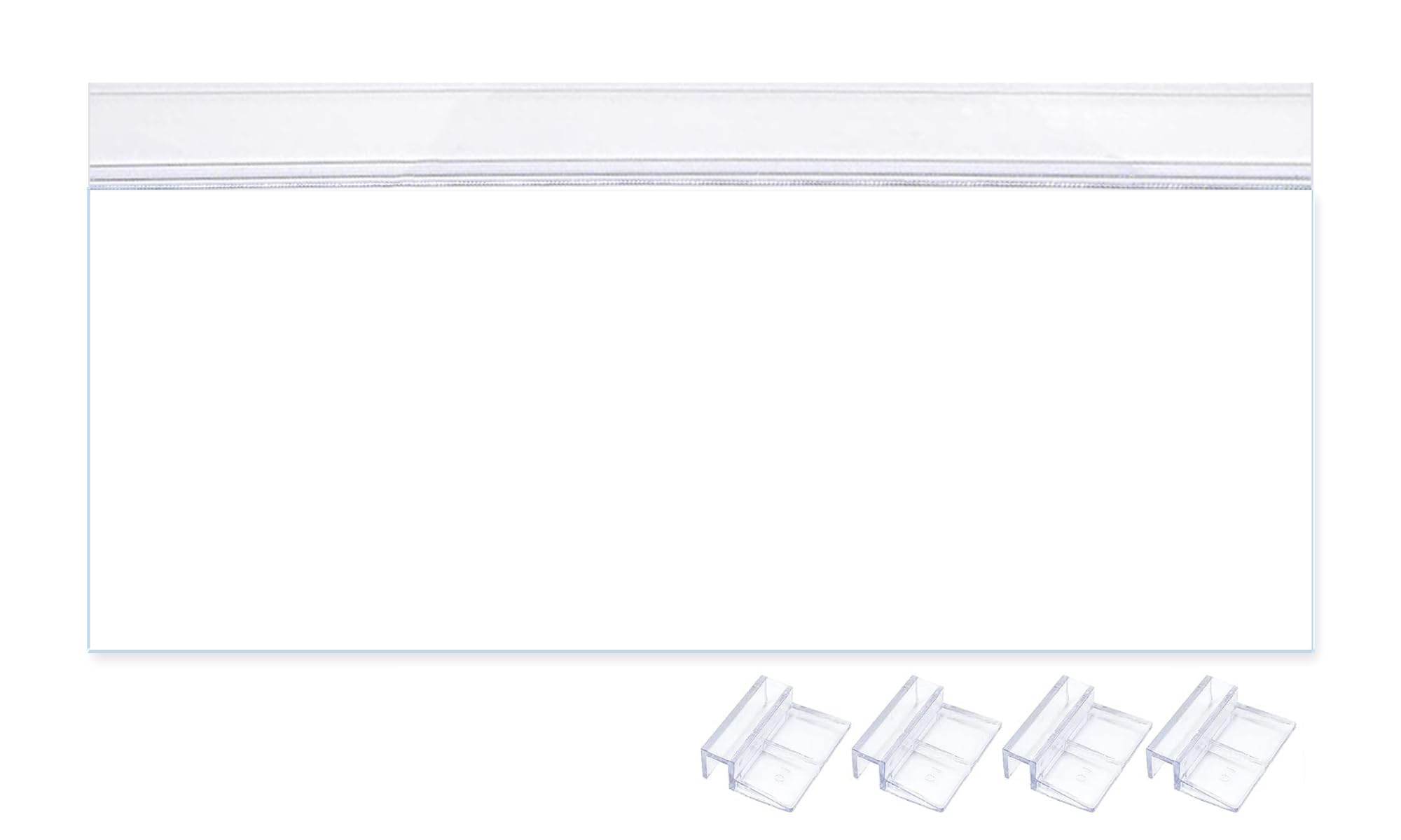 Allcolor Low Iron Glass Canopies for Rimless Aquariums (Aquarium Length: 10.2in/26cm)