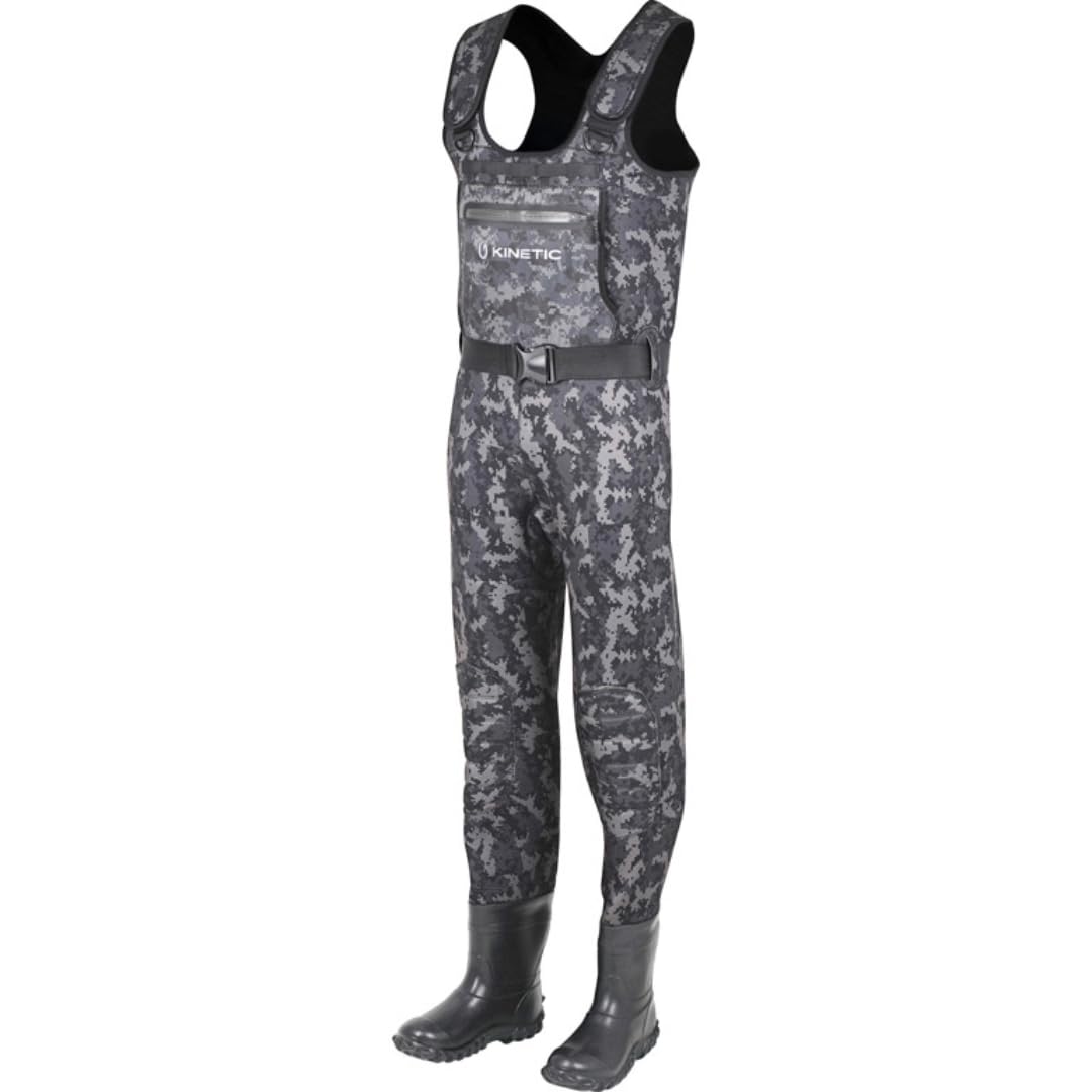 Kinetic Neorush Bootfoot Cleated Grey Camo Wathosa 44-45 | Wathose