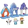 51suwlg9ddl - Fisher-Price Little People Disney Frozen Snowflake Village Playset | Toddler Toys with Anna, Elsa & Olaf | Ideal for 18+ Months - Fisher Price Little People Disney Frozen