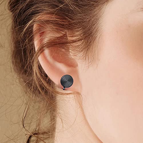 FLYUN Pressure Earrings for Keloids, Acupressure Compression Clip-on Earrings, Stainless Steel Spiral Non-pierced for Women4