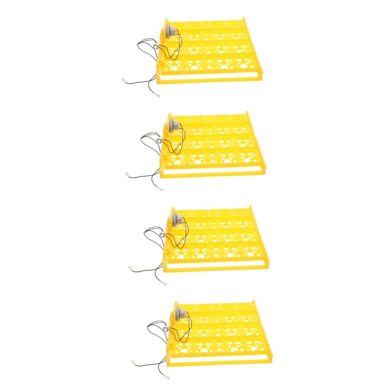 4stücke Fully Automatic Incubator Tray Für Eier Automatischer Eierwender Für Hühner Gänse Und Wachtel-eier Und Zubehör Für Effiziente Brutpflege