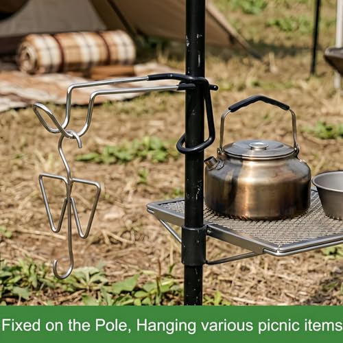 Tlence 4 Pack Camping Lantern Hooks