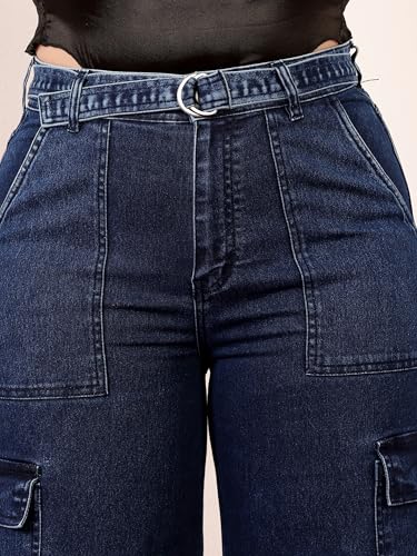 Image of Miss Chase A+ Women's Bootcut High Rise Regular Length Stretchable Denim Jeans