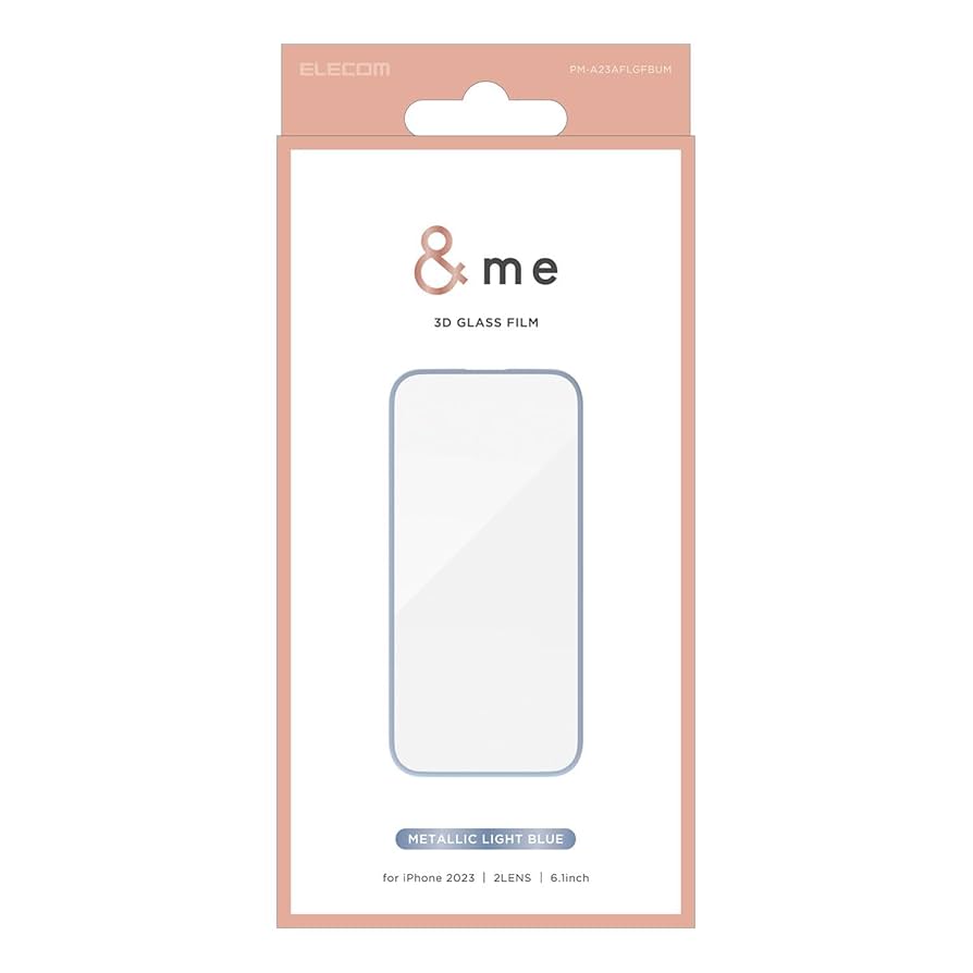 Amazon | エレコム iPhone15 ガラスフィルム &me 全面 カラー
